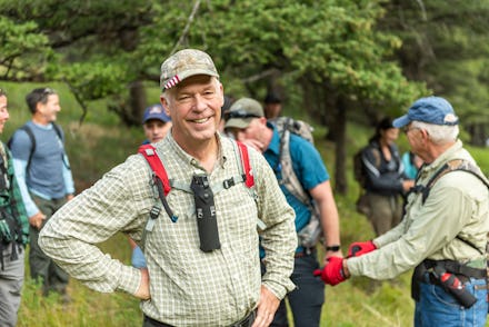 EMIGRANT, MT - JULY 24: Montana Republican Governor Greg Gianforte joins generational family members...