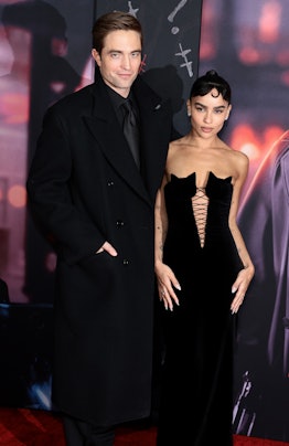 Robert Pattinson and Zoë Kravitz attend "The Batman" World Premiere