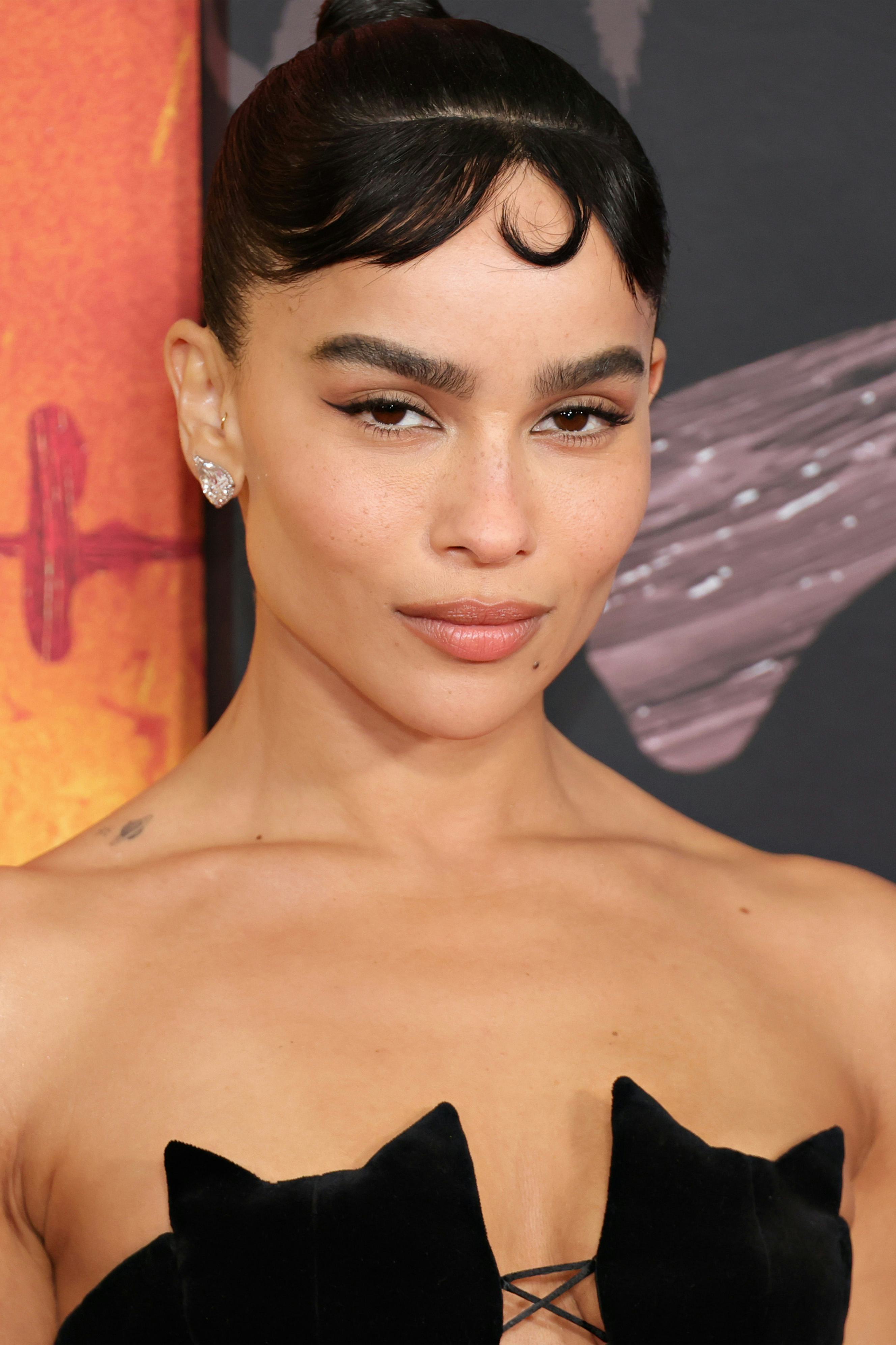 NEW YORK, NEW YORK - MARCH 01: Zoë Kravitz attends "The Batman" World Premiere on March 01, 2022 in ...