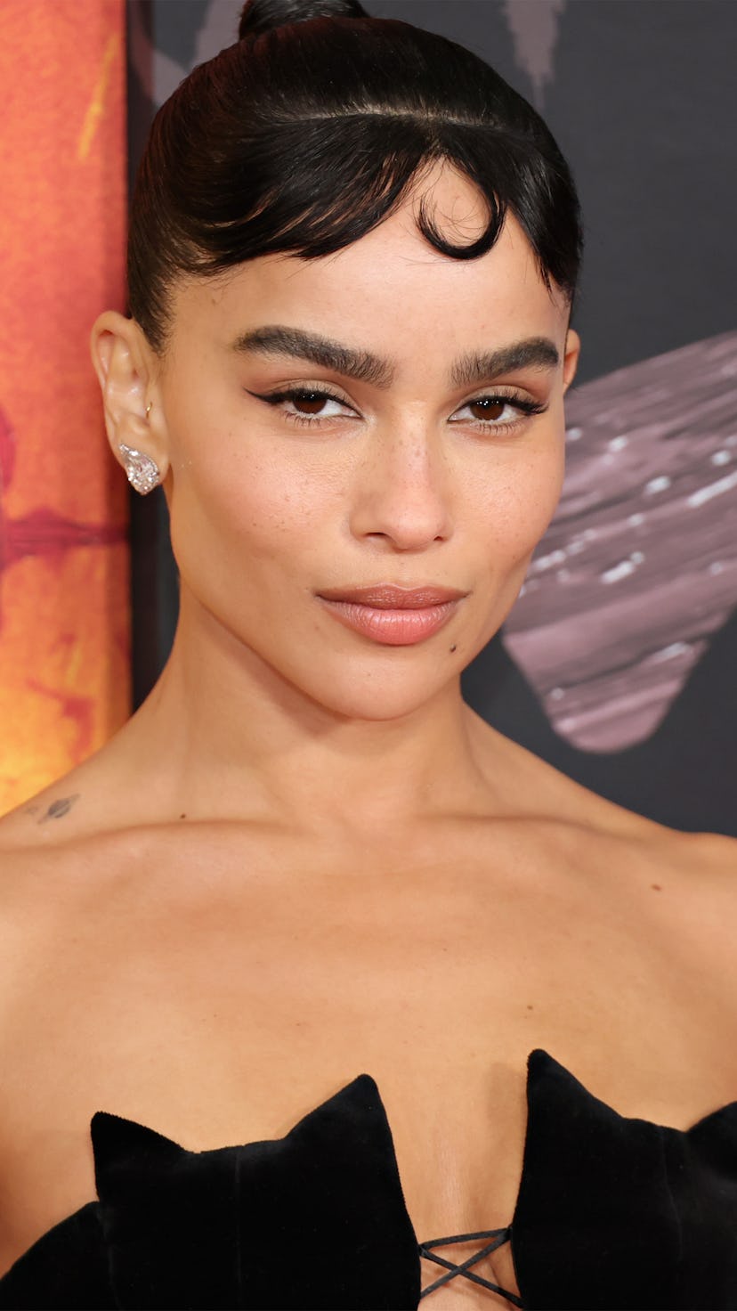 NEW YORK, NEW YORK - MARCH 01: Zoë Kravitz attends "The Batman" World Premiere on March 01, 2022 in ...