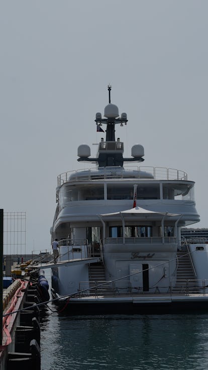 The yacht 'Graceful' of Russian President Vladimir Putin is moored at the port of Sochi, Russia, 13 ...