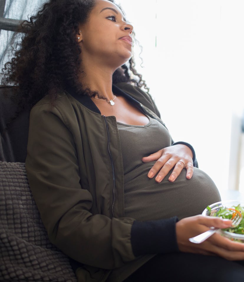 Pregnancy heartburn can send expectant people searching for relief. 