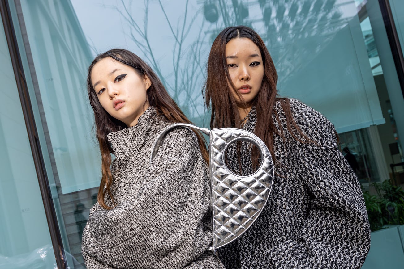 SEOUL, SOUTH KOREA - MARCH 18: Models prepare in the backstage before the BONBOM show as a part of S...