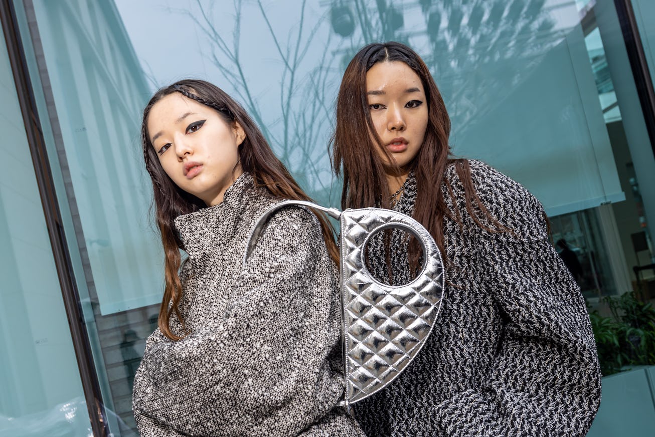 SEOUL, SOUTH KOREA - MARCH 18: Models prepare in the backstage before the BONBOM show as a part of S...