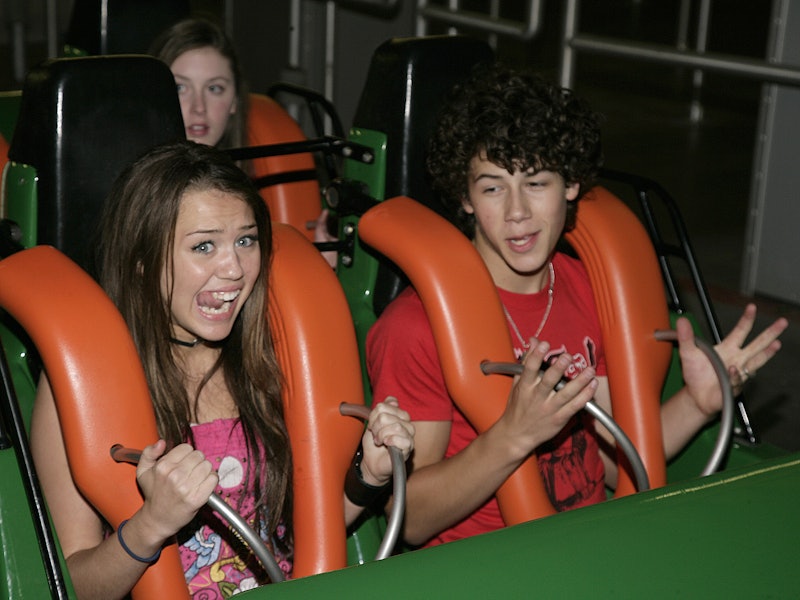 (EXCLUSIVE, Premium Rates Apply) Miley Cyrus and Nick Jonas *EXCLUSIVE* (Photo by Mathew Imaging/Fil...