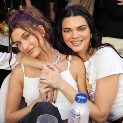 Hailey Bieber and Kendall Jenner double date night Super Bowl