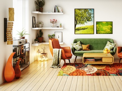 A 1970s home decor trend is one of the spring home decor trends for 2022, according to experts.