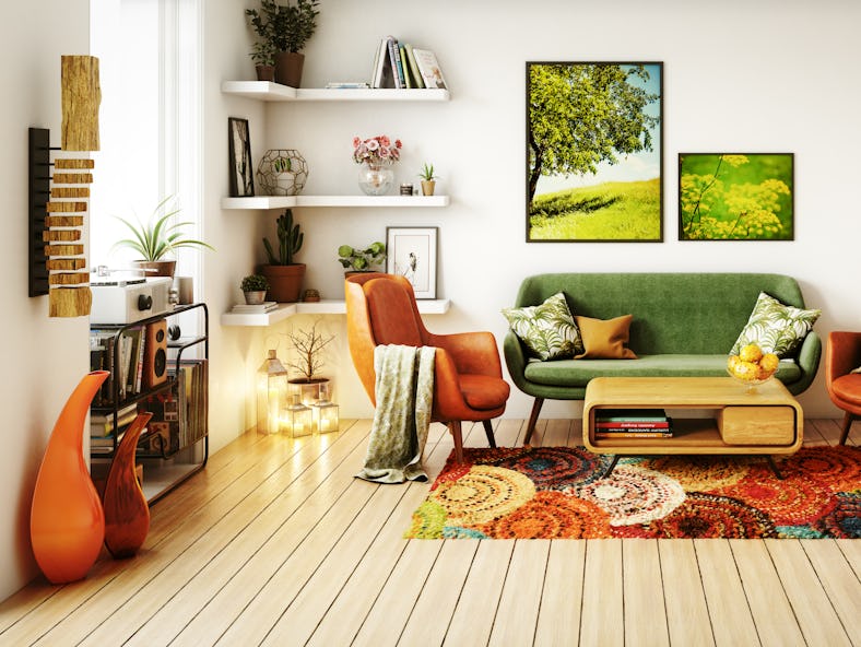 A 1970s home decor trend is one of the spring home decor trends for 2022, according to experts.