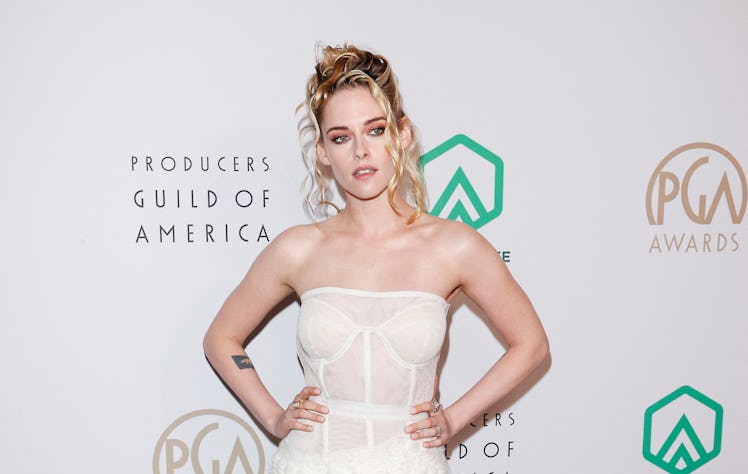 Kristen Stewart wears a wedding dress at the 33rd Annual Producers Guild Awards.