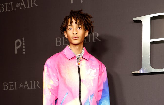 SANTA MONICA, CALIFORNIA - FEBRUARY 09: Jaden Smith attends Peacock's New Series "BEL-AIR" Premiere ...
