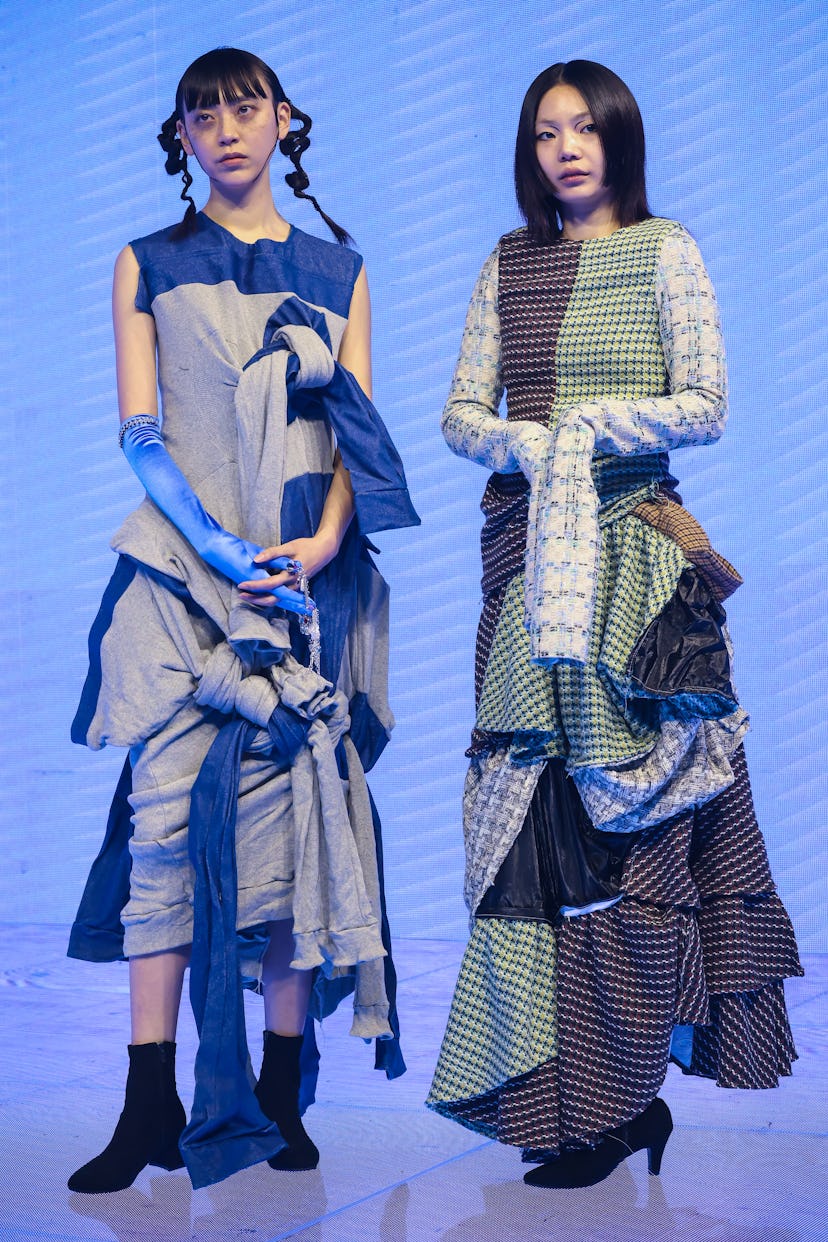 SEOUL, SOUTH KOREA - MARCH 04: In this image released on March 18, models showcase designs by PAINTE...