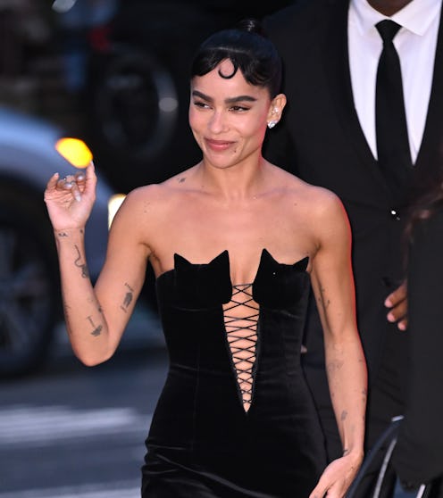 NEW YORK, NEW YORK - MARCH 01: Zoe Kravitz attends "The Batman" premiere at Lincoln Center on March...