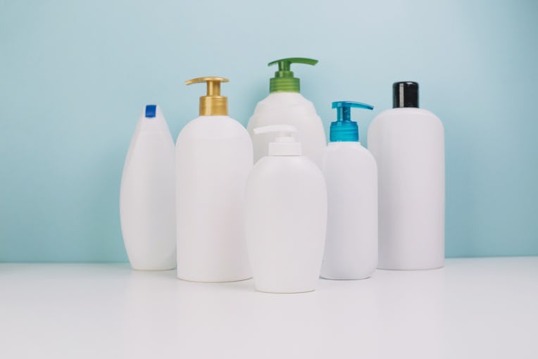collection blank cosmetics bottles. Resolution and high quality beautiful photo