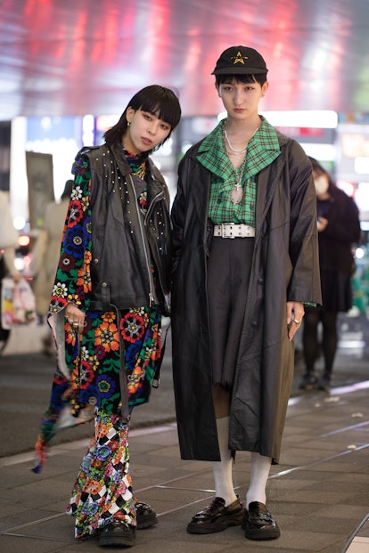 TOKYO, JAPAN - MARCH 15: Guests are seen outside Shibuya Hikarie during Rakuten Fashion Week Tokyo 2...