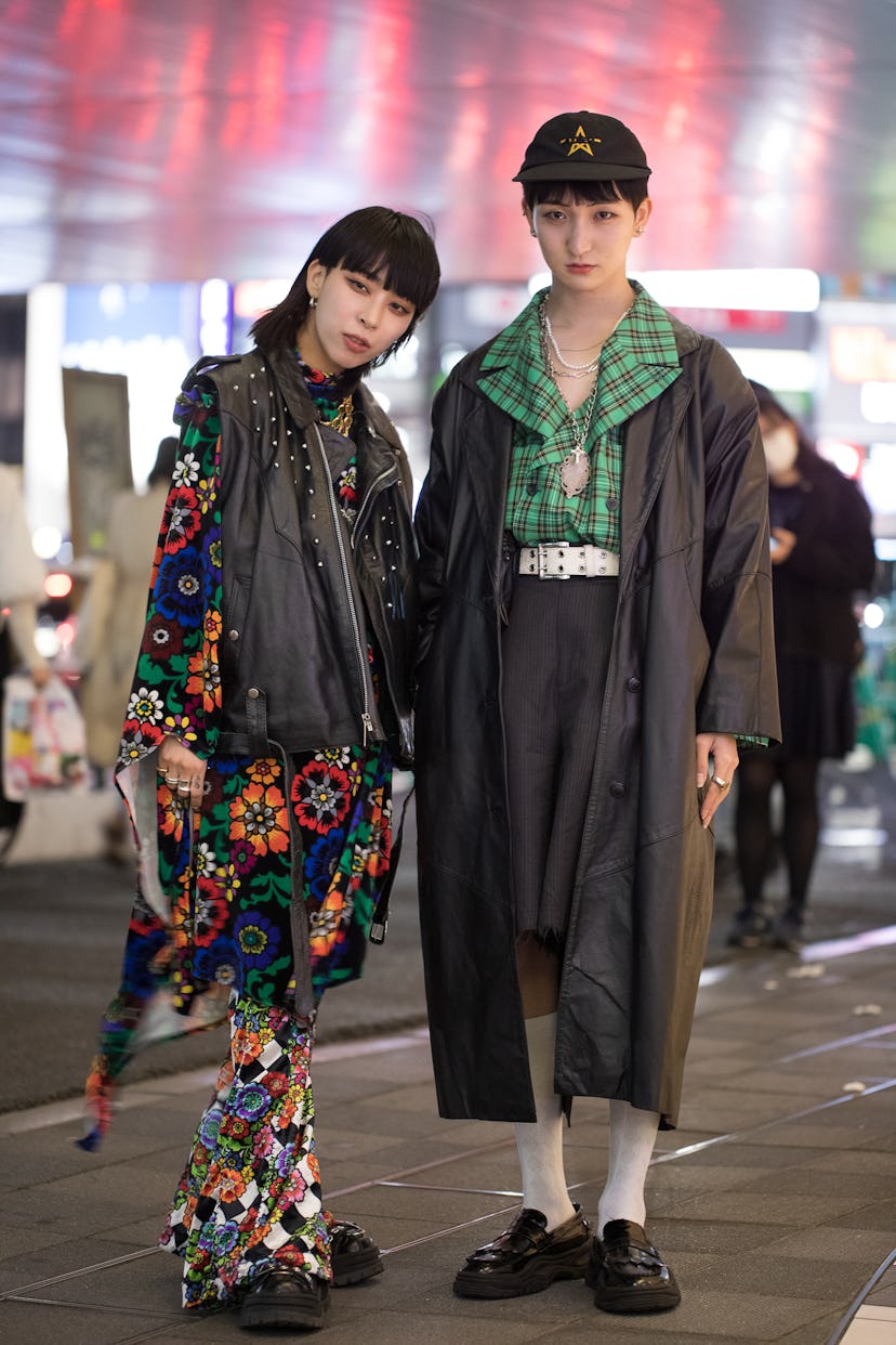 TOKYO, JAPAN - MARCH 15: Guests are seen outside Shibuya Hikarie during Rakuten Fashion Week Tokyo 2...