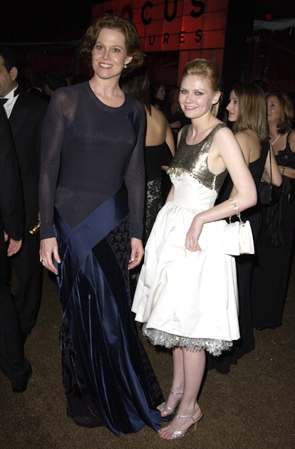 Sigourney Weaver and Kirsten Dunst during The 60th Annual Golden Globe Awards - Feature Focus Party ...