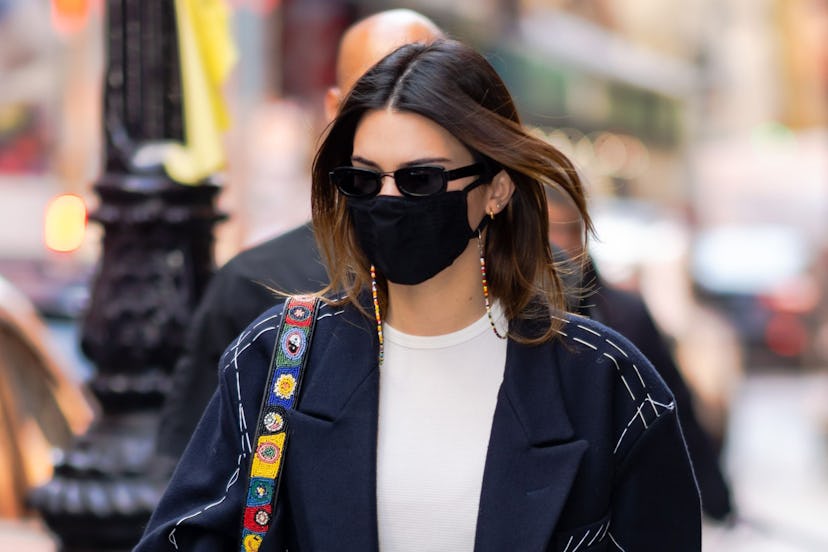 NEW YORK, NEW YORK - MARCH 22: Kendall Jenner is seen in SoHo on March 22, 2021 in New York City. (P...