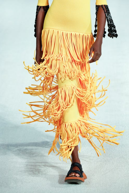 2022 fringe trend on the Proenza Schouler Spring/Summer 2022 Runway