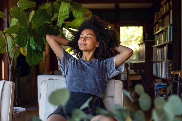 A woman thinks of spring break at home captions for Instagram.