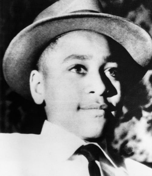 Young Emmett Till wears a hat. Chicago native Emmett Till was brutally murdered in Mississippi after...