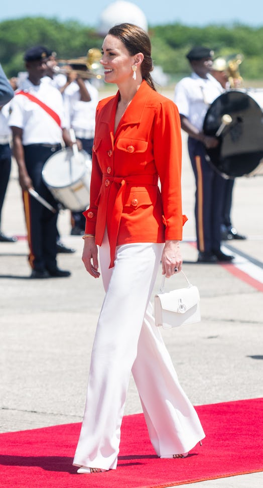 Kate Middleton wearing a pantsuit on her last day in Belize. 