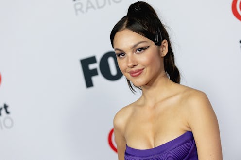 LOS ANGELES, CALIFORNIA - MARCH 22: Olivia Rodrigo arrives at the 2022 iHeartRadio music awards at S...