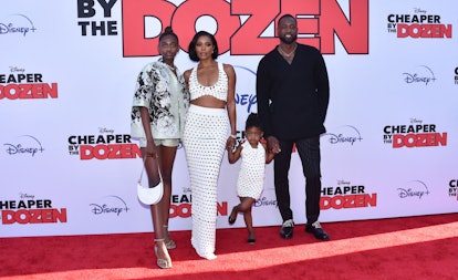 Gabrielle Union, her husband Dwayne Wade, and their daughters Zaya and Kaavia James on March 16, 202...