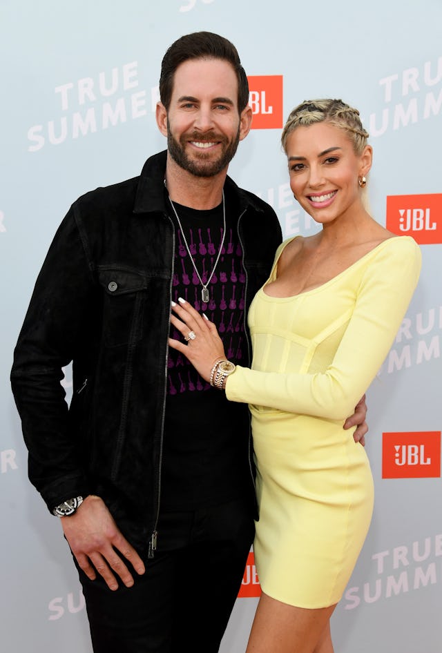 SANTA MONICA, CALIFORNIA - JULY 08: (L-R) Tarek El Moussa and Heather Rae Young walk the red carpet ...