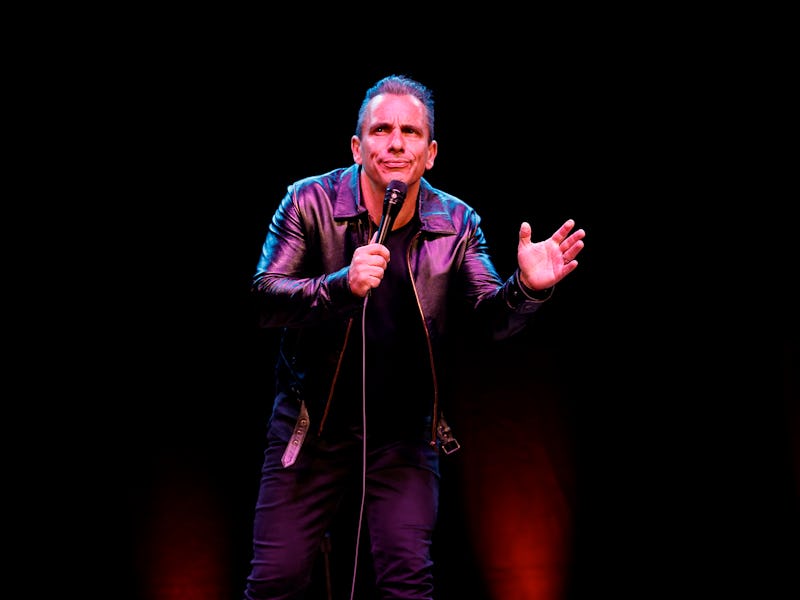 NASHVILLE, TENNESSEE - JUNE 12: Sebastian Maniscalco performs onstage at Ryman Auditorium for "Nobod...