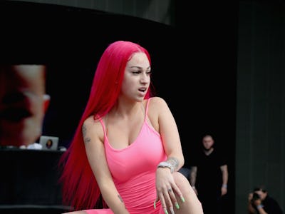 DALLAS, TEXAS - MAY 03:  Danielle Bregoli AKA Bhad Bhabie performs in concert during JMBLYA Dallas a...