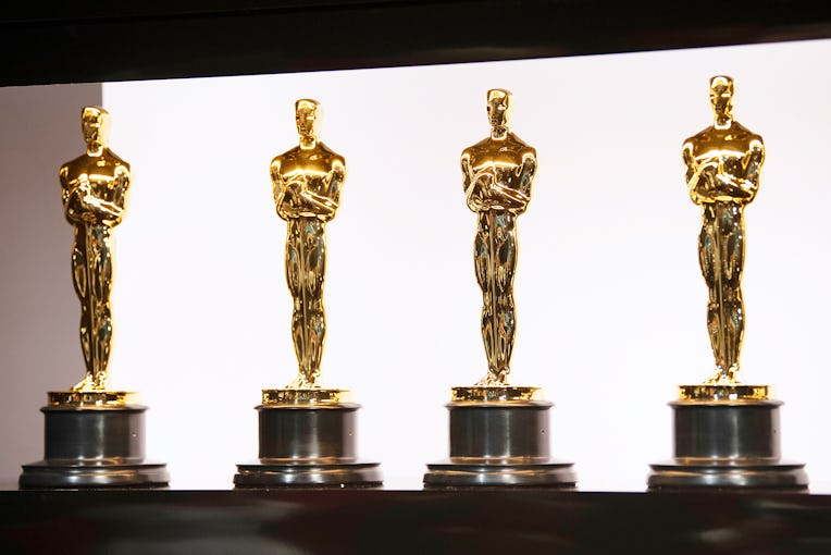 HOLLYWOOD, CALIFORNIA - FEBRUARY 09: In this handout photo provided by A.M.P.A.S. Oscars statuettes ...