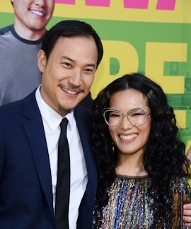 WESTWOOD, CALIFORNIA - MAY 22: Ali Wong (R) and Justin Hakuta arrive at the premiere of Netflix's "A...