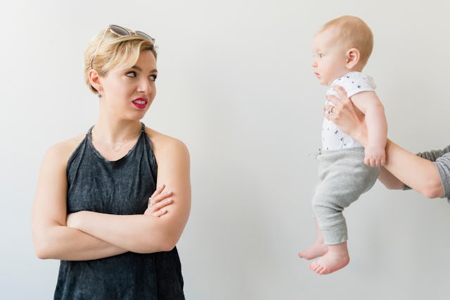 A woman annoyed at the thought of watching a baby, which is exactly what this man's sister did. He a...