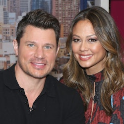 NEW YORK, NEW YORK - FEBRUARY 05: (EXCLUSIVE COVERAGE) Actor Nick Lachey and TV Personality Vanessa ...