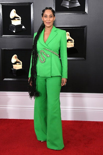 Tracee Ellis Ross wears Ralph & Russo Couture at the 2019 Grammys.