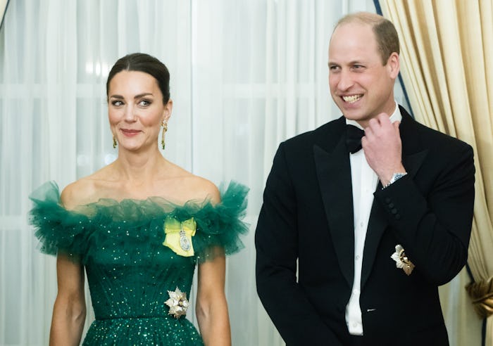 KINGSTON, JAMAICA - MARCH 23: Catherine, Duchess of Cambridge and Prince William, Duke of Cambridge ...