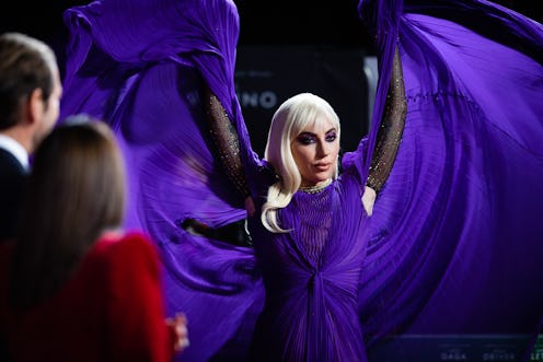 LONDON, ENGLAND - NOVEMBER 09: Lady Gaga attends the UK Premiere Of "House of Gucci" at Odeon Luxe L...