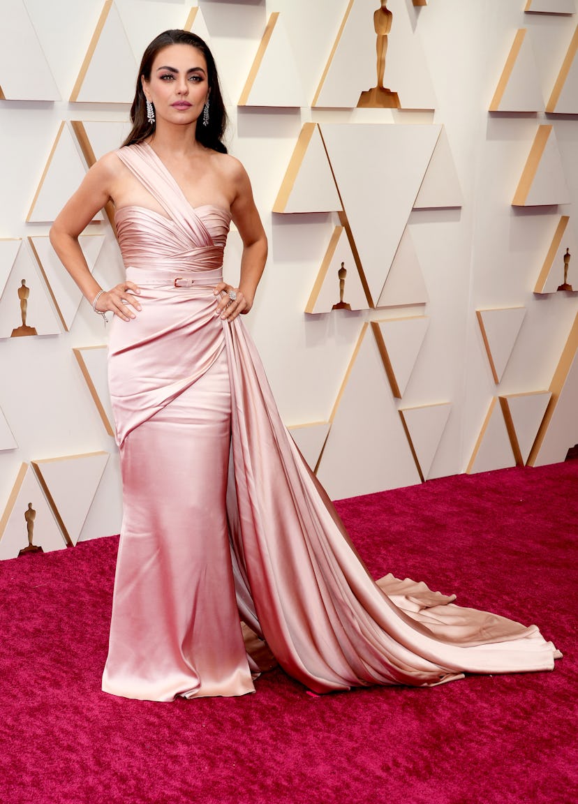 HOLLYWOOD, CALIFORNIA - MARCH 27: Mila Kunis attends the 94th Annual Academy Awards at Hollywood and...