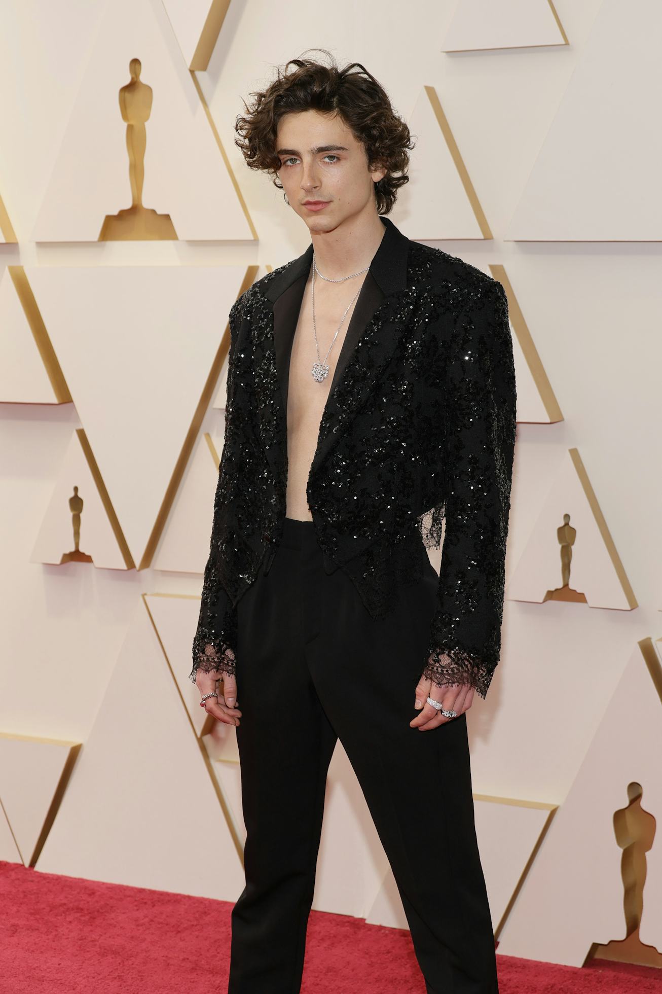 HOLLYWOOD, CALIFORNIA - MARCH 27: Timothée Chalamet attends the 94th Annual Academy Awards at Hollyw...