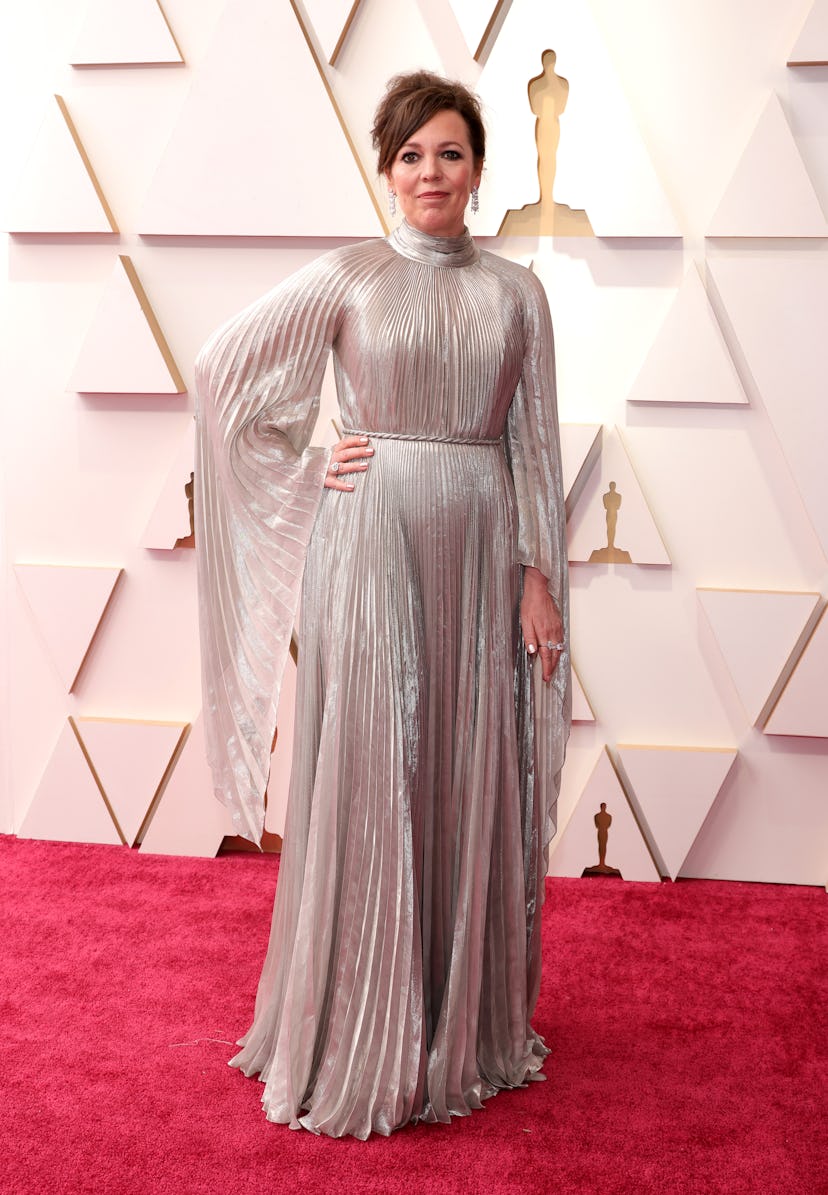 HOLLYWOOD, CALIFORNIA - MARCH 27: Olivia Colman attends the 94th Annual Academy Awards at Hollywood ...