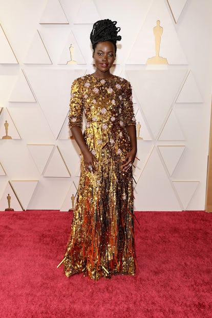 HOLLYWOOD, CALIFORNIA - MARCH 27: Lupita Nyong'o attends the 94th Annual Academy Awards at Hollywood...