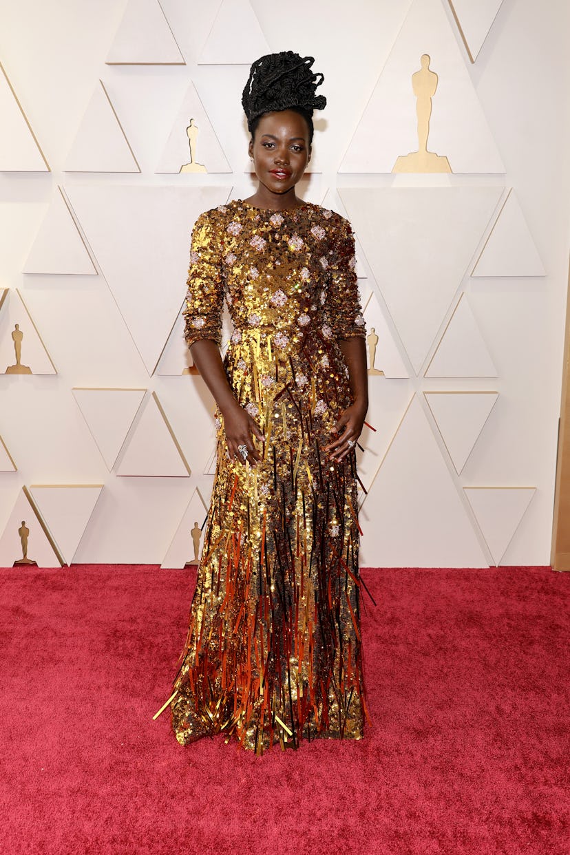 HOLLYWOOD, CALIFORNIA - MARCH 27: Lupita Nyong'o attends the 94th Annual Academy Awards at Hollywood...