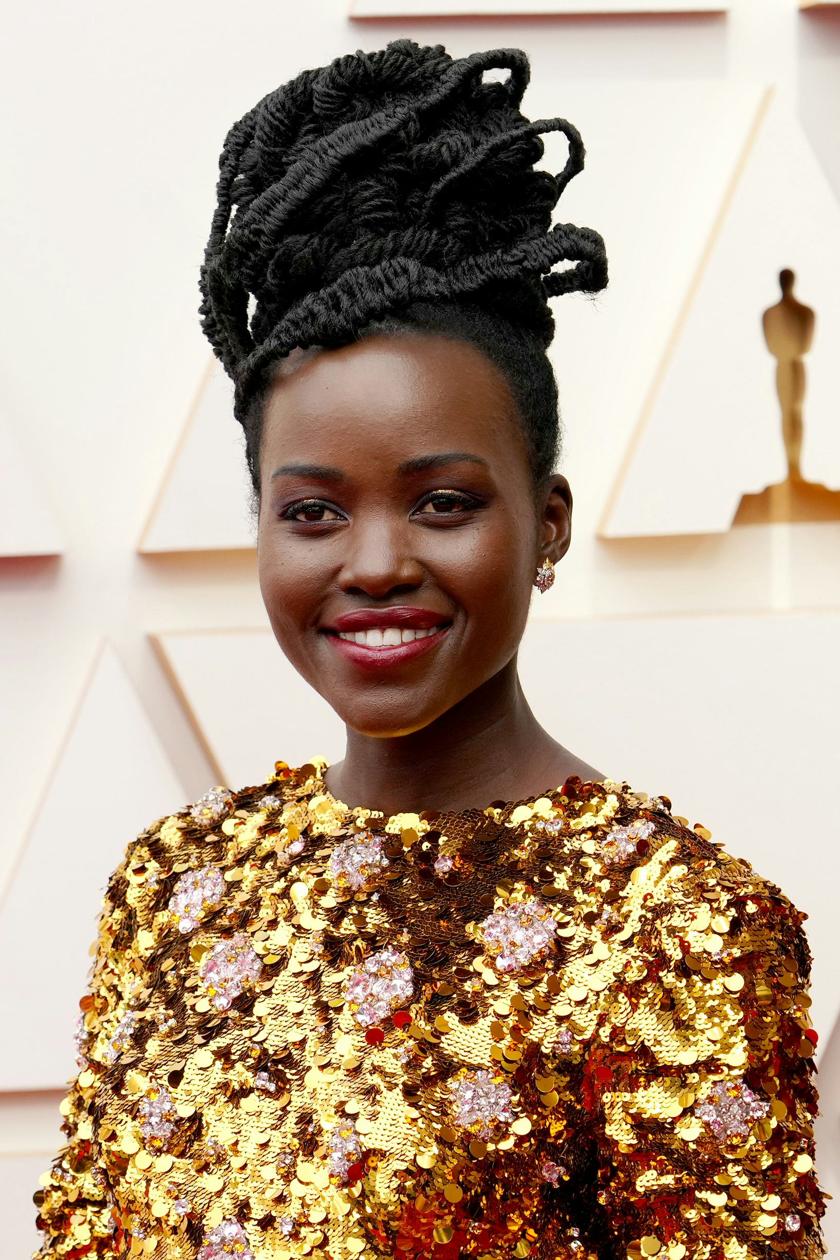 On the Oscars 2022 red carpet, Lupita Nyong'o had one of the best hairstyles.
