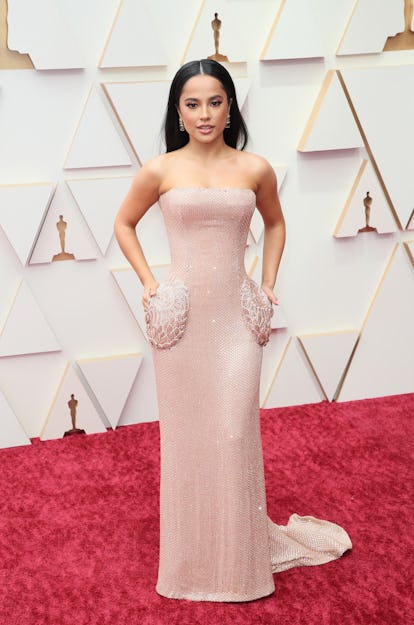 HOLLYWOOD, CALIFORNIA - MARCH 27: Becky G attends the 94th Annual Academy Awards at Hollywood and Hi...
