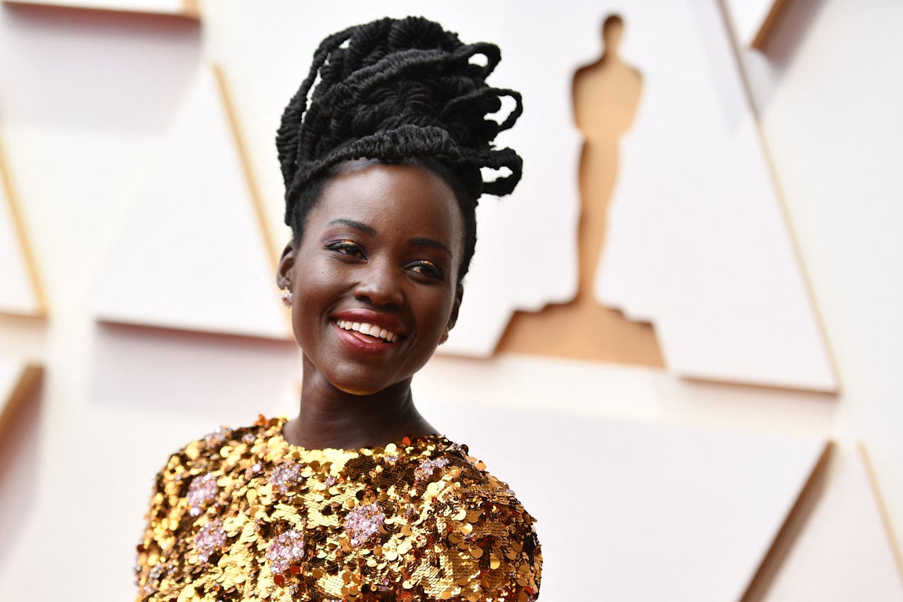 Kenyan-Mexican actress Lupita Nyong'o attends the 94th Oscars at the Dolby Theatre in Hollywood, Cal...
