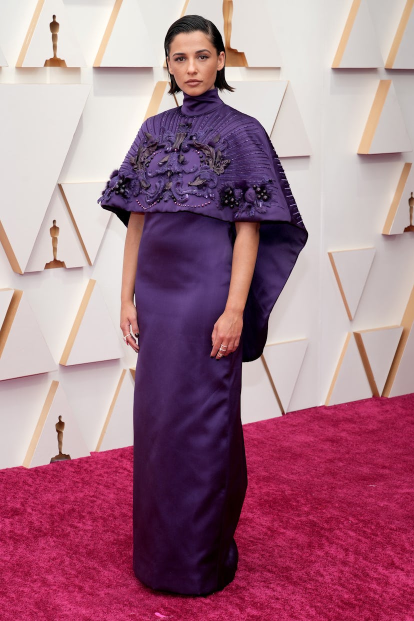 HOLLYWOOD, CALIFORNIA - MARCH 27: Naomi Scott attends the 94th Annual Academy Awards at Hollywood an...