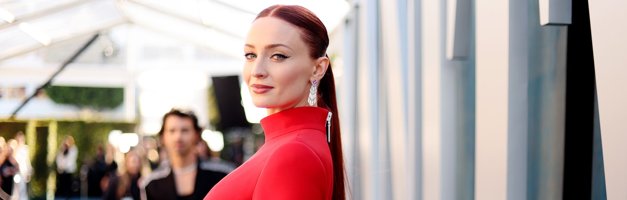 Sophie Turner Shows Off Baby Bump at Oscars Party with Joe Jonas