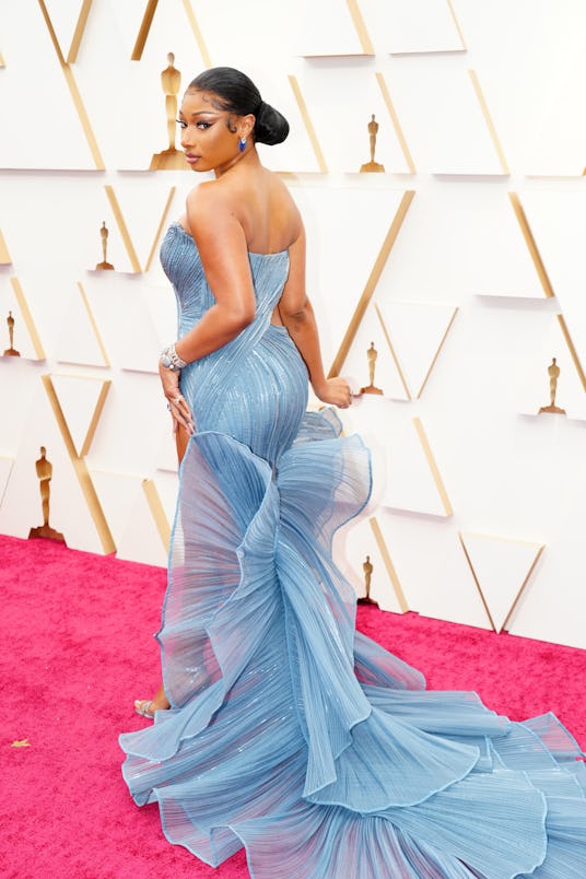 HOLLYWOOD, CALIFORNIA - MARCH 27: Megan Thee Stallion attends the 94th Annual Academy Awards at Holl...