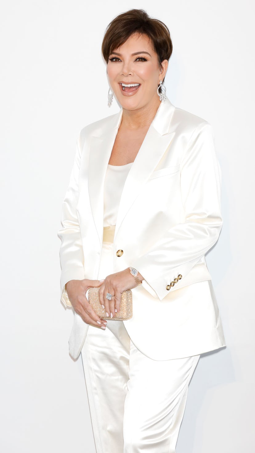 CANNES, FRANCE - MAY 23: (EDITORS NOTE: Image has been digitally retouched) Kris Jenner arrives at t...