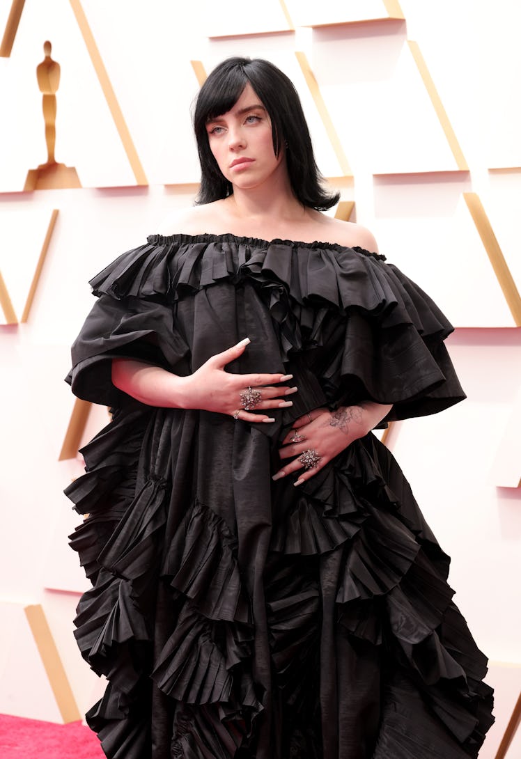 HOLLYWOOD, CALIFORNIA - MARCH 27: Billie Eilish attends the 94th Annual Academy Awards at Hollywood ...